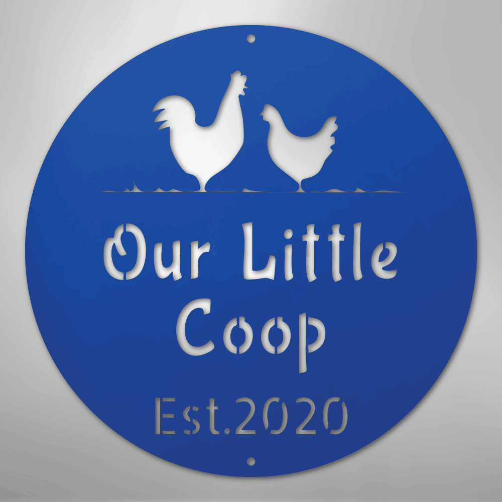 Chicken Coop Personalized Text Steel Metal Sign Wall ArtCustomly Gifts