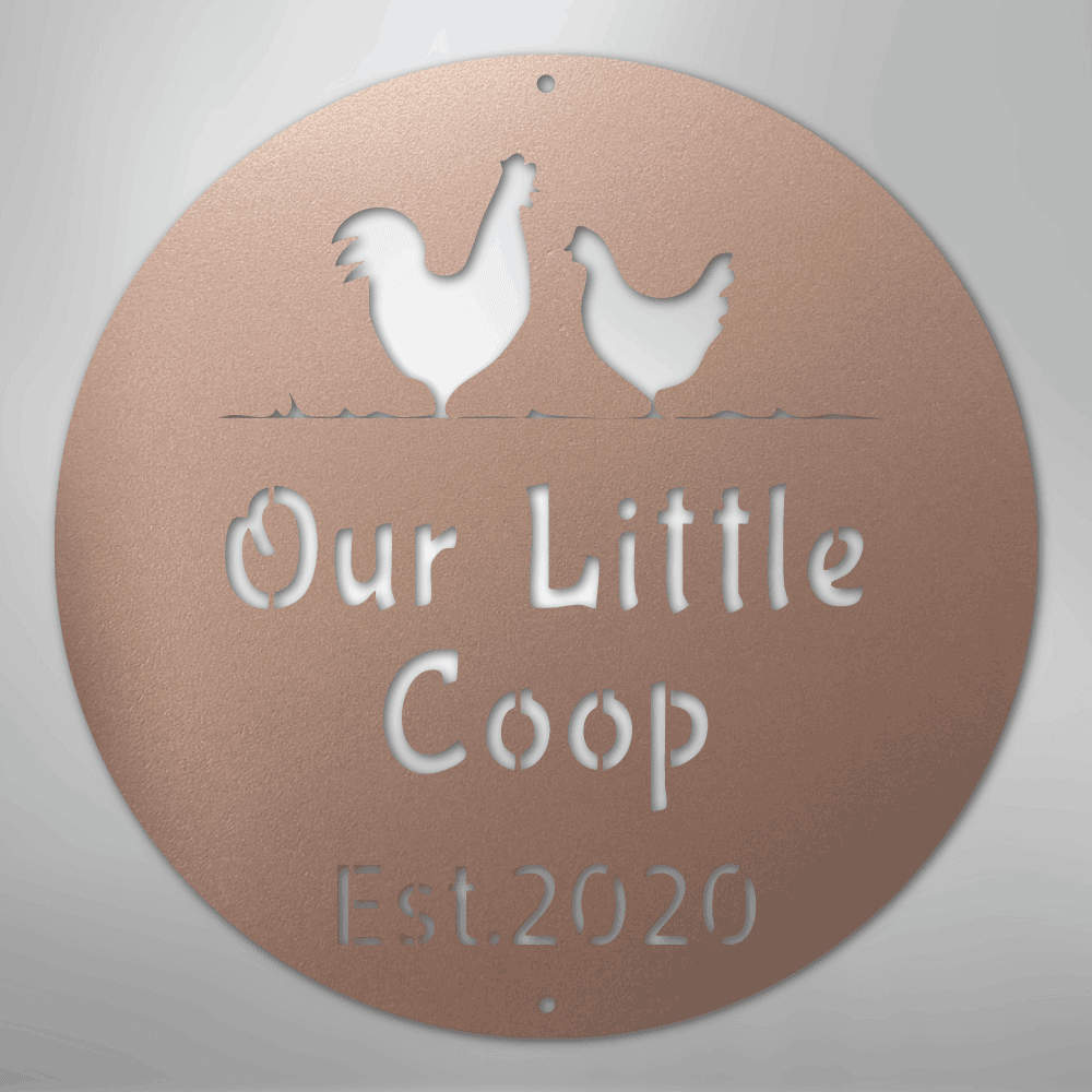 Chicken Coop Personalized Text Steel Metal Sign Wall ArtCustomly Gifts