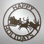 Christmas Cheer Personalized Text Steel Metal Sign Wall ArtCustomly Gifts