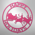 Christmas Cheer Personalized Text Steel Metal Sign Wall ArtCustomly Gifts