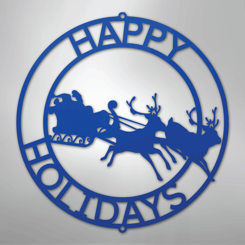 Christmas Cheer Personalized Text Steel Metal Sign Wall ArtCustomly Gifts