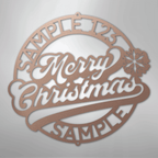Christmas Ring Personalized Name Text Steel Metal Sign Wall ArtCustomly Gifts