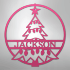 Christmas Tree Personalized Steel Metal Sign Wall ArtCustomly Gifts