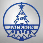 Christmas Tree Personalized Steel Metal Sign Wall ArtCustomly Gifts
