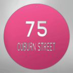 Circle Address Personalized Steel Metal Sign Wall ArtCustomly Gifts