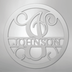 Circle Vine Personalized Name Initial Monogram Steel Metal Sign Wall ArtCustomly Gifts