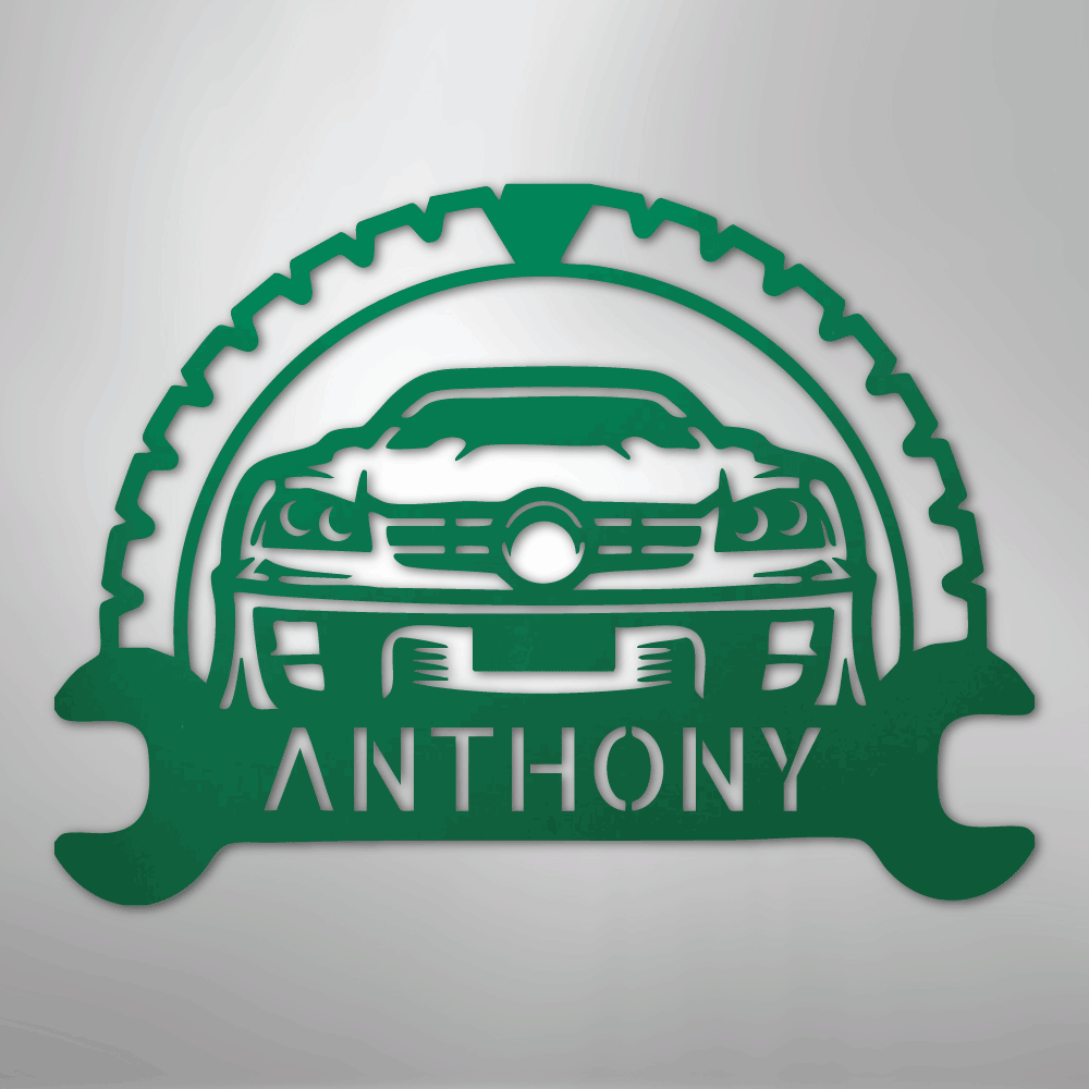 Classic Car Enthusiast Personalized Text Steel Metal Sign Wall ArtCustomly Gifts