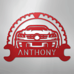 Classic Car Enthusiast Personalized Text Steel Metal Sign Wall ArtCustomly Gifts
