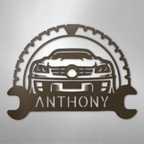 Classic Car Enthusiast Personalized Text Steel Metal Sign Wall ArtCustomly Gifts