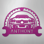 Classic Car Enthusiast Personalized Text Steel Metal Sign Wall ArtCustomly Gifts