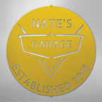 Classic Car Monogram Personalized Steel Metal Sign Wall ArtCustomly Gifts