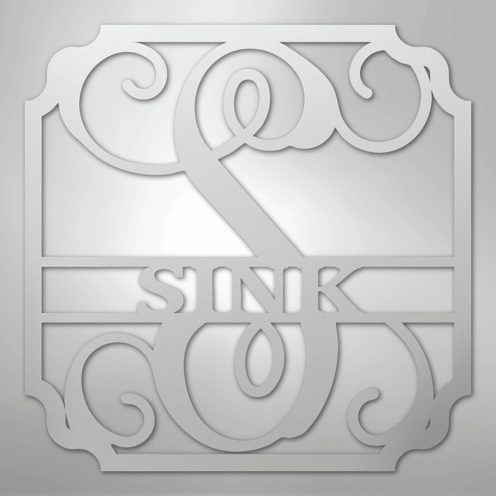 Classic Family Name Personalized Monogram Steel Metal Sign Wall ArtCustomly Gifts