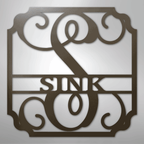 Classic Family Name Personalized Monogram Steel Metal Sign Wall ArtCustomly Gifts