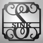 Classic Family Name Personalized Monogram Steel Metal Sign Wall ArtCustomly Gifts