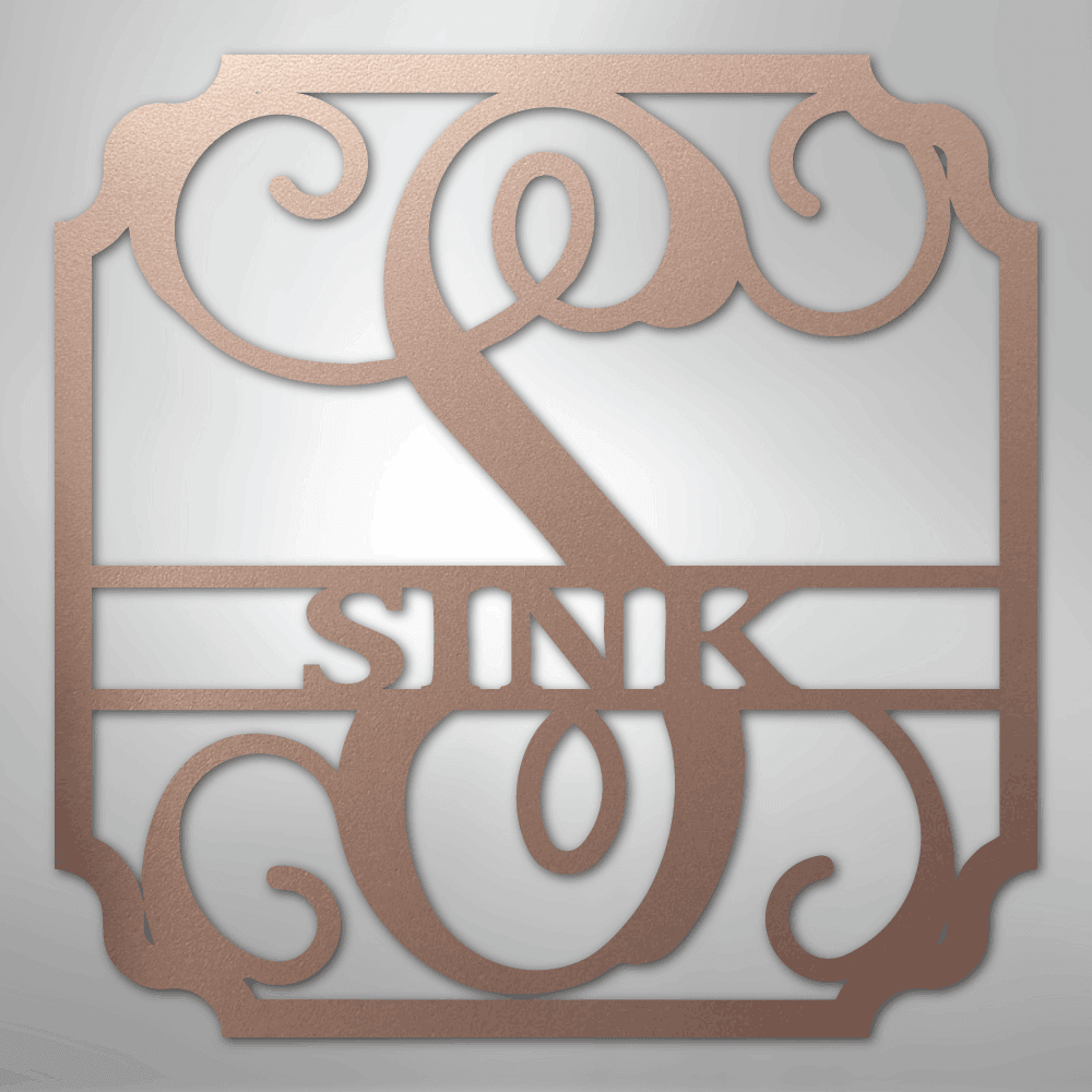 Classic Family Name Personalized Monogram Steel Metal Sign Wall ArtCustomly Gifts