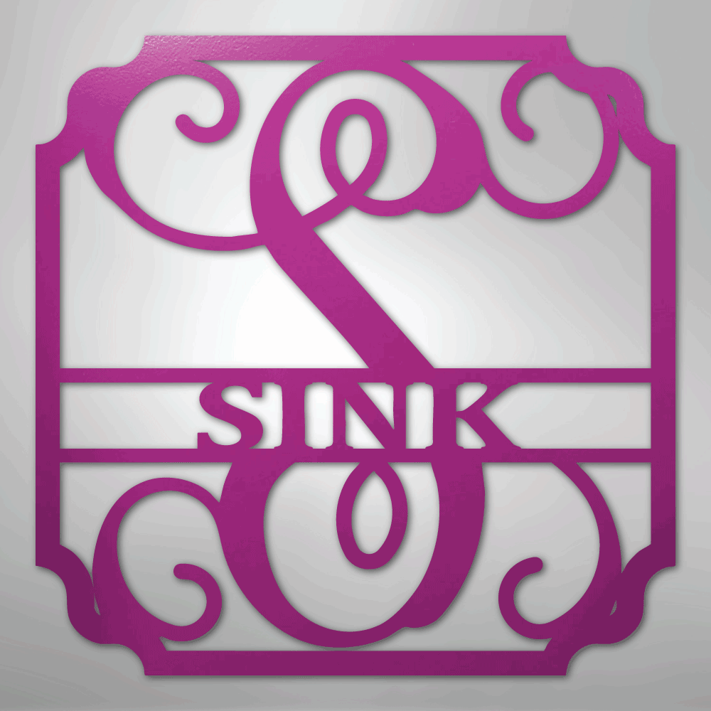 Classic Family Name Personalized Monogram Steel Metal Sign Wall ArtCustomly Gifts