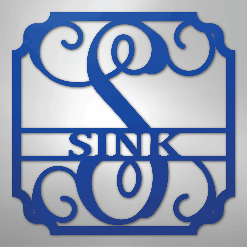 Classic Family Name Personalized Monogram Steel Metal Sign Wall ArtCustomly Gifts