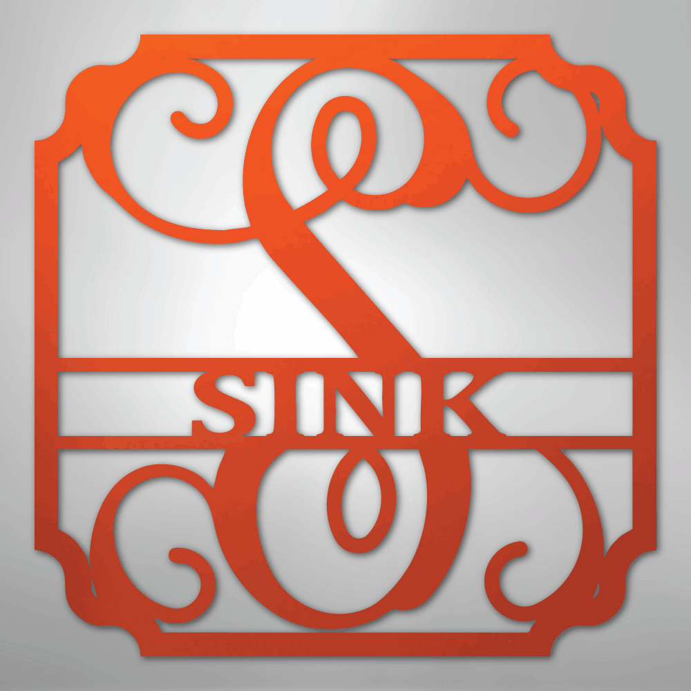 Classic Family Name Personalized Monogram Steel Metal Sign Wall ArtCustomly Gifts