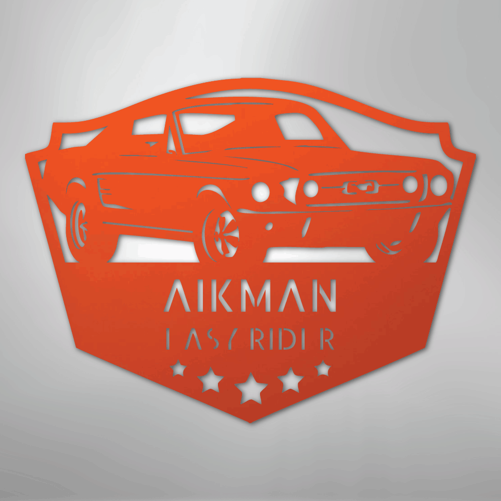 Classic Ford Mustang Personalized Steel Metal Sign Wall ArtCustomly Gifts