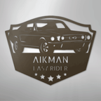 Classic Ford Mustang Personalized Steel Metal Sign Wall ArtCustomly Gifts