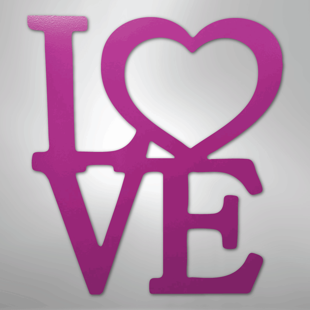 Classic Love - Steel Metal Sign Wall ArtCustomly Gifts