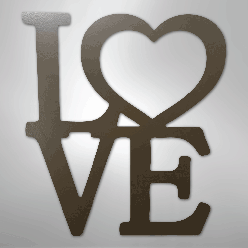Classic Love - Steel Metal Sign Wall ArtCustomly Gifts