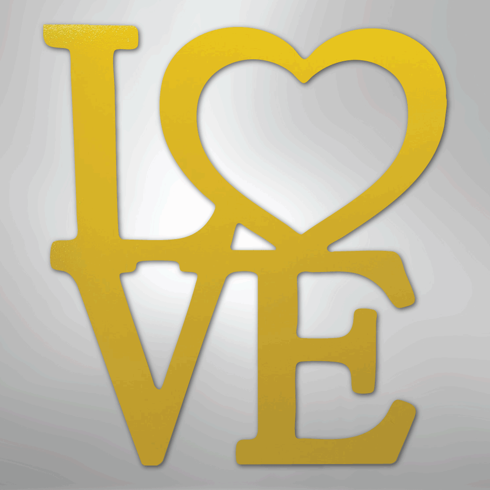 Classic Love - Steel Metal Sign Wall ArtCustomly Gifts