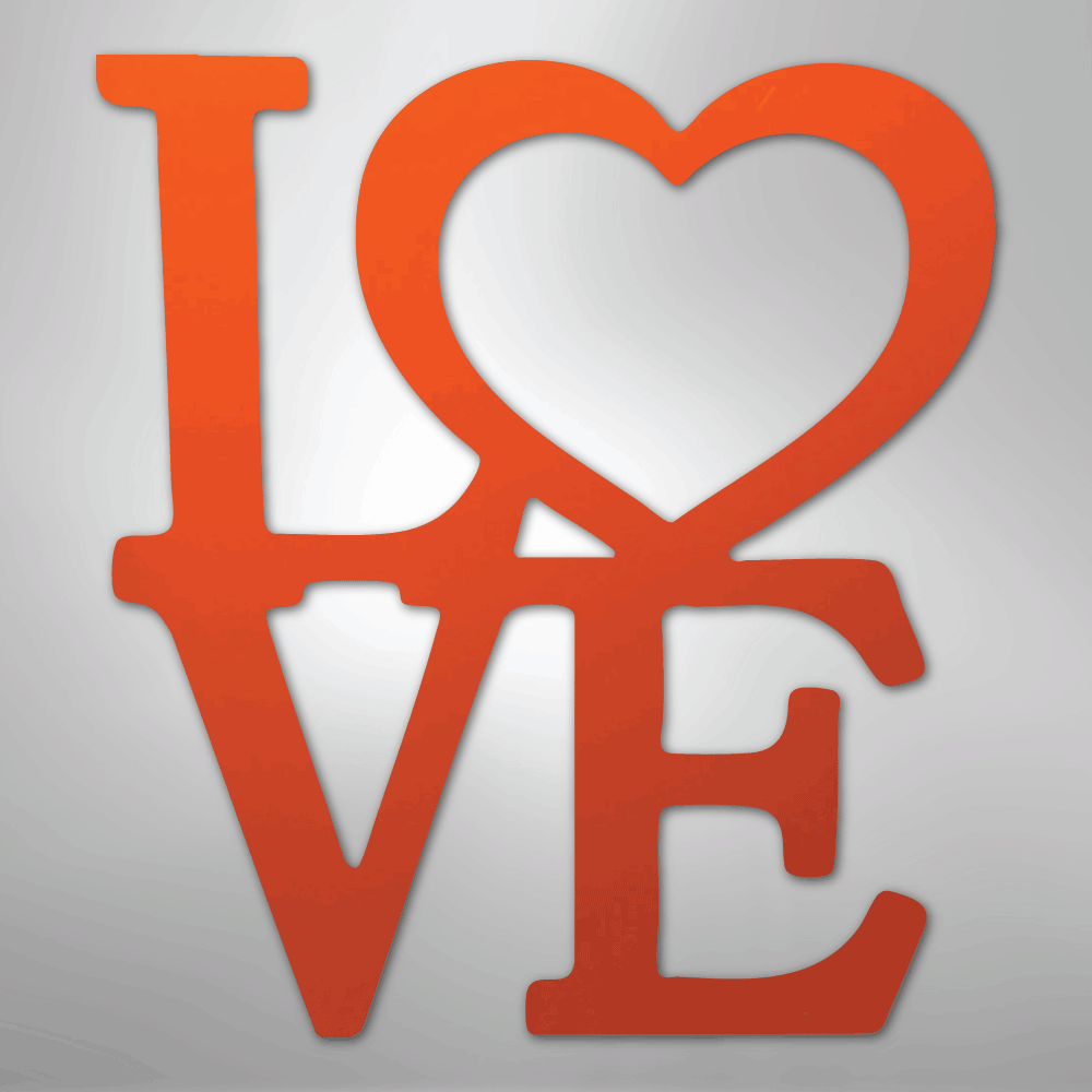 Classic Love - Steel Metal Sign Wall ArtCustomly Gifts