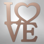 Classic Love - Steel Metal Sign Wall ArtCustomly Gifts