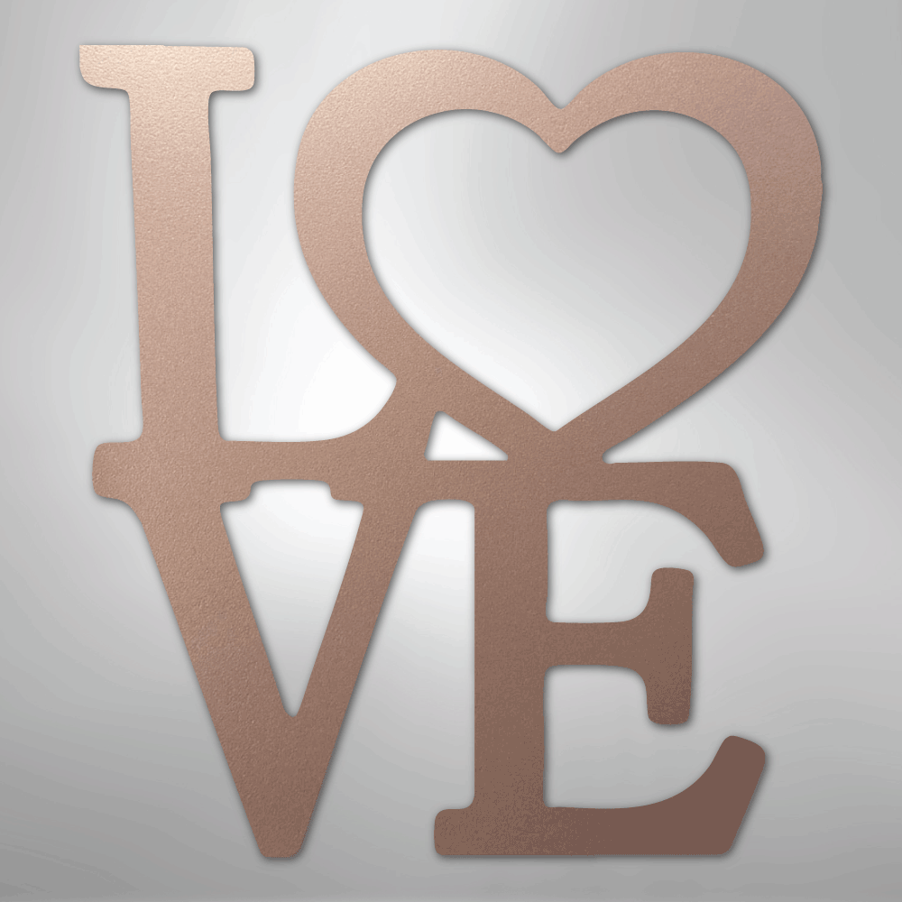 Classic Love - Steel Metal Sign Wall ArtCustomly Gifts