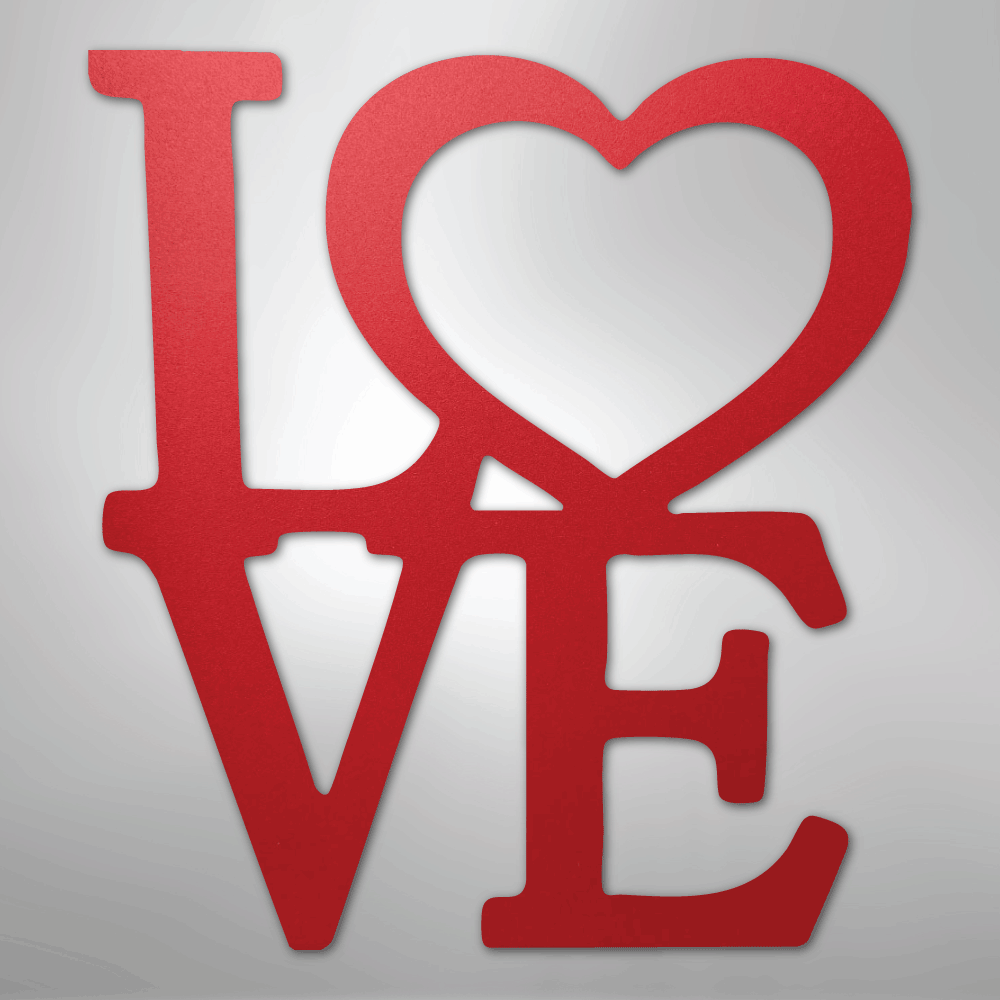 Classic Love - Steel Metal Sign Wall ArtCustomly Gifts