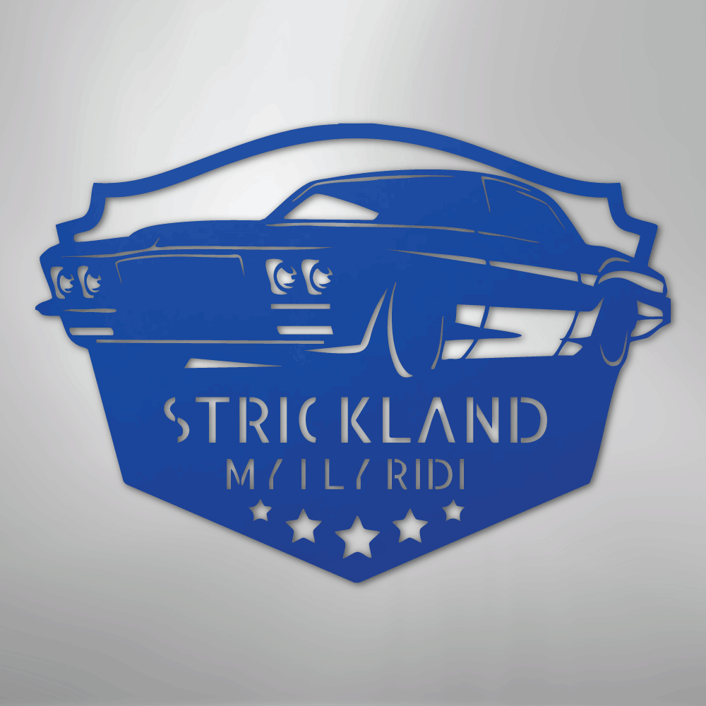 Classic Muscle Car Personalized Steel Metal Sign Wall ArtCustomly Gifts