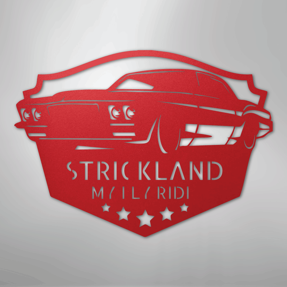 Classic Muscle Car Personalized Steel Metal Sign Wall ArtCustomly Gifts