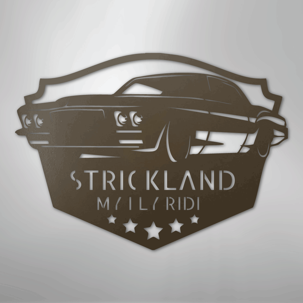 Classic Muscle Car Personalized Steel Metal Sign Wall ArtCustomly Gifts