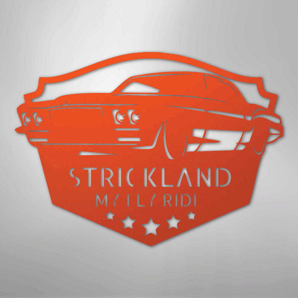 Classic Muscle Car Personalized Steel Metal Sign Wall ArtCustomly Gifts