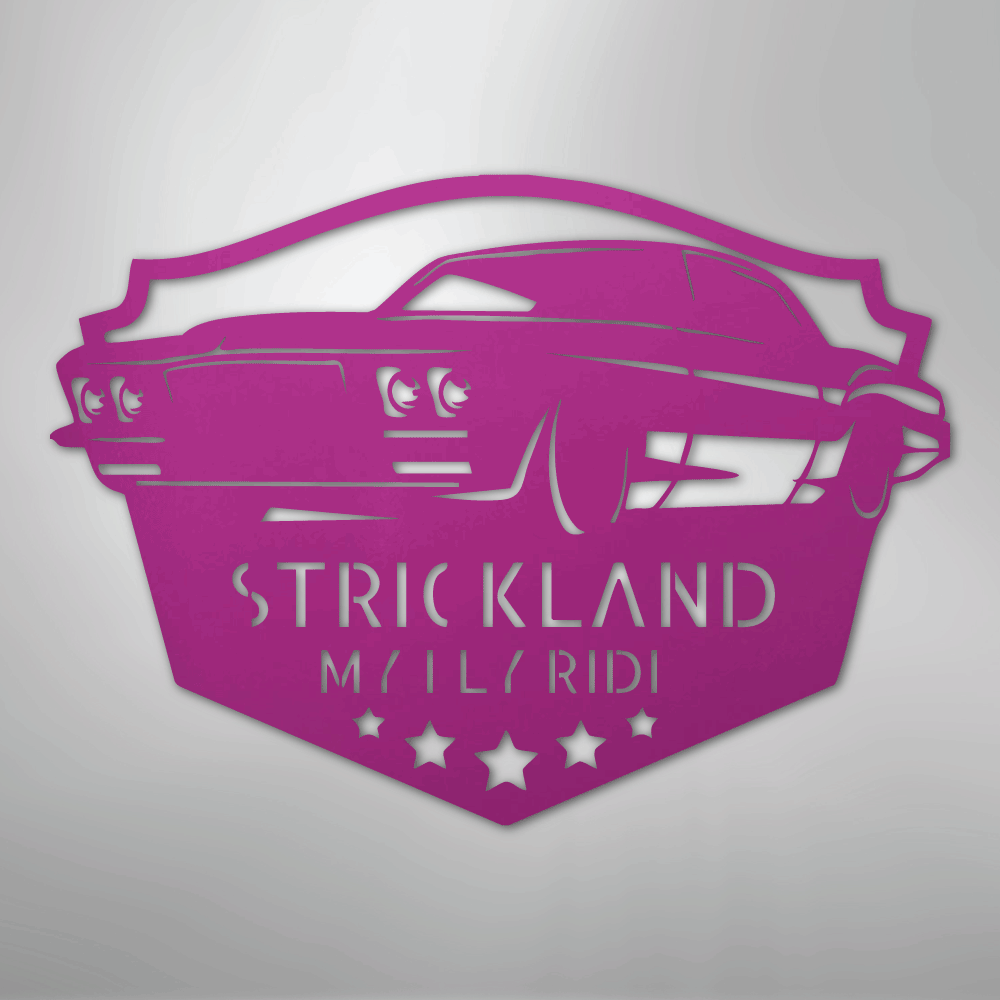 Classic Muscle Car Personalized Steel Metal Sign Wall ArtCustomly Gifts