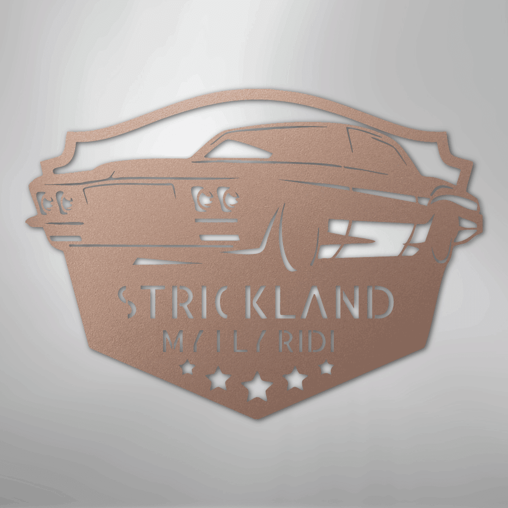 Classic Muscle Car Personalized Steel Metal Sign Wall ArtCustomly Gifts