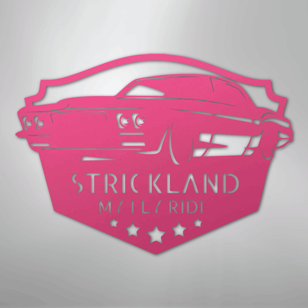 Classic Muscle Car Personalized Steel Metal Sign Wall ArtCustomly Gifts