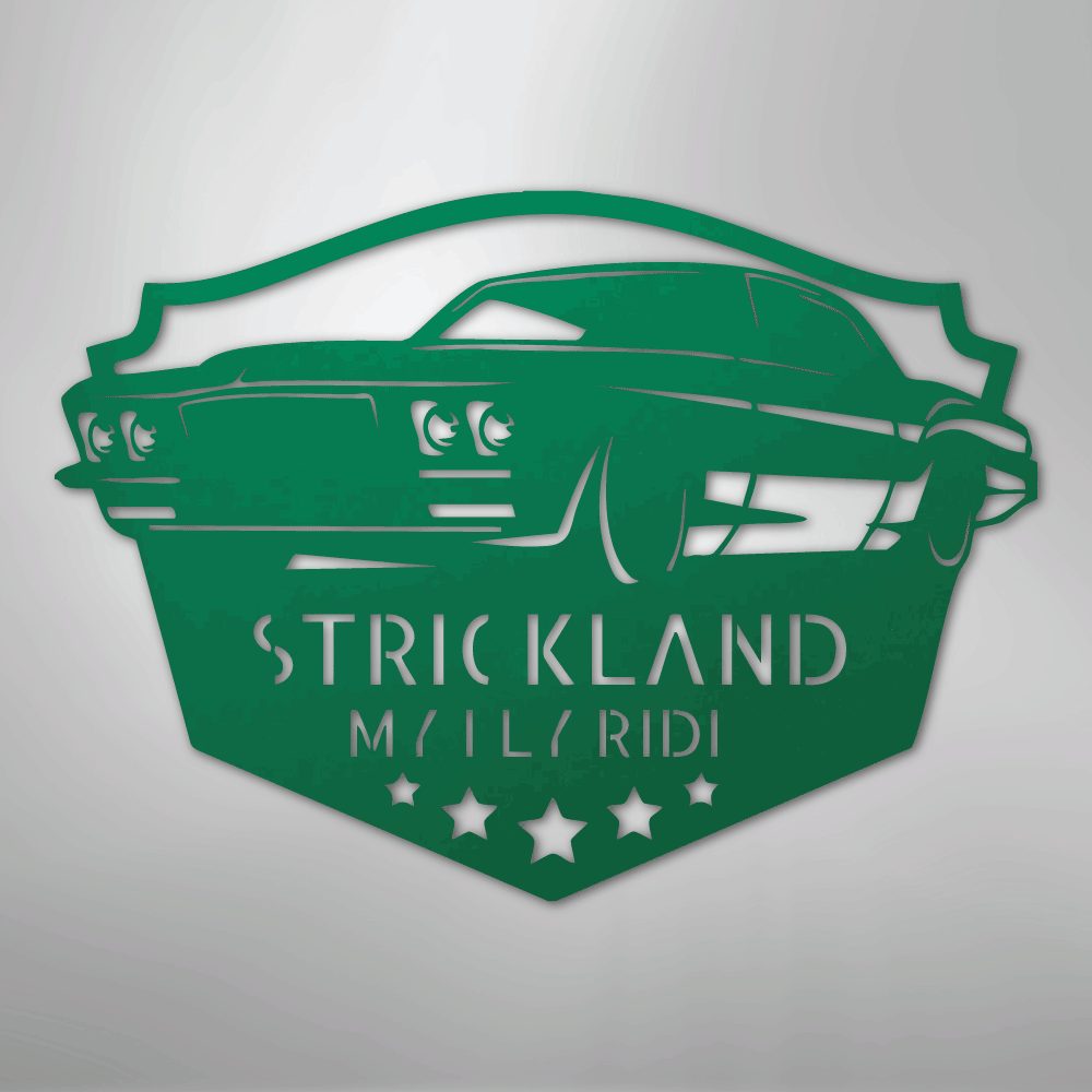 Classic Muscle Car Personalized Steel Metal Sign Wall ArtCustomly Gifts