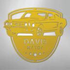 Classic Mustang Shop Personalized Steel Metal Sign Wall ArtCustomly Gifts