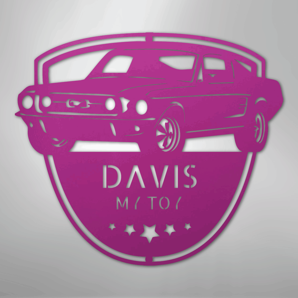 Classic Mustang Shop Personalized Steel Metal Sign Wall ArtCustomly Gifts