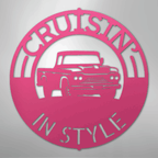 Classic Pickup Truck Personalized Steel Metal Sign Wall ArtCustomly Gifts