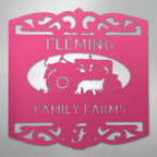 Classic Tractor Personalized Steel Metal Sign Wall ArtCustomly Gifts