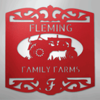 Classic Tractor Personalized Steel Metal Sign Wall ArtCustomly Gifts