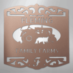 Classic Tractor Personalized Steel Metal Sign Wall ArtCustomly Gifts