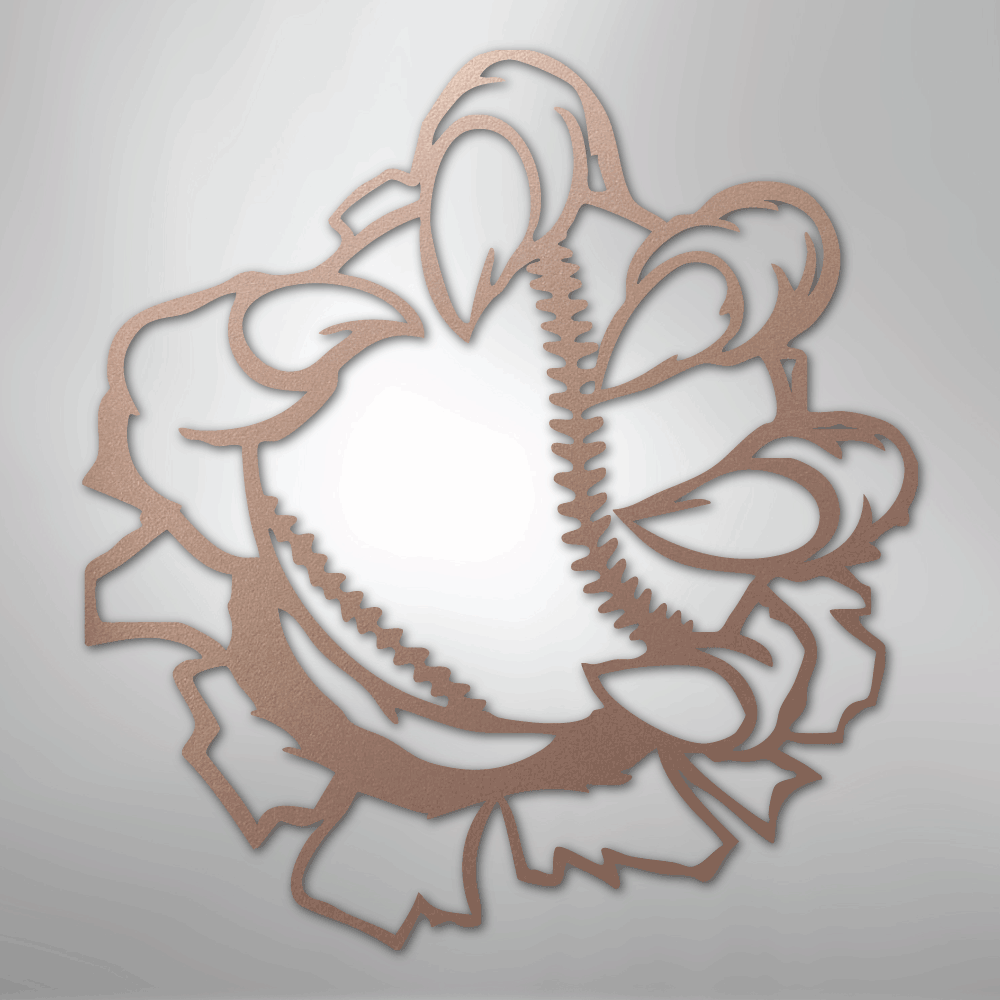 Claw Ball Baseball Themed Steel Metal Wall ArtCustomly Gifts