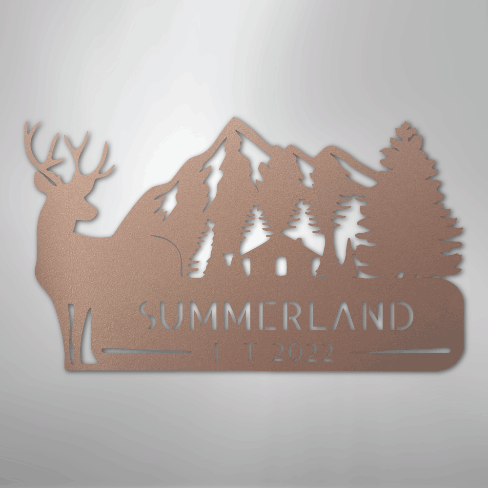 Country Cottage Personalized Steel Metal Sign Wall ArtCustomly Gifts