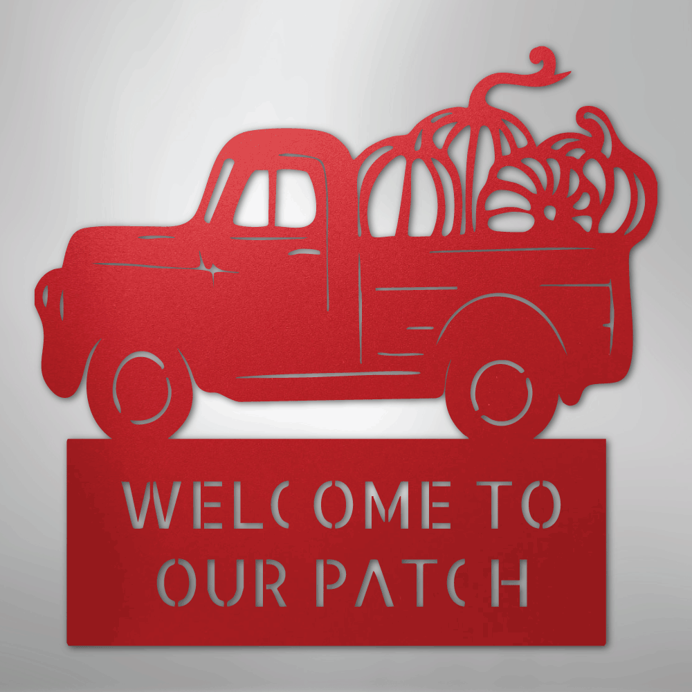 Country Truck Personalized Steel Metal Sign Wall ArtCustomly Gifts