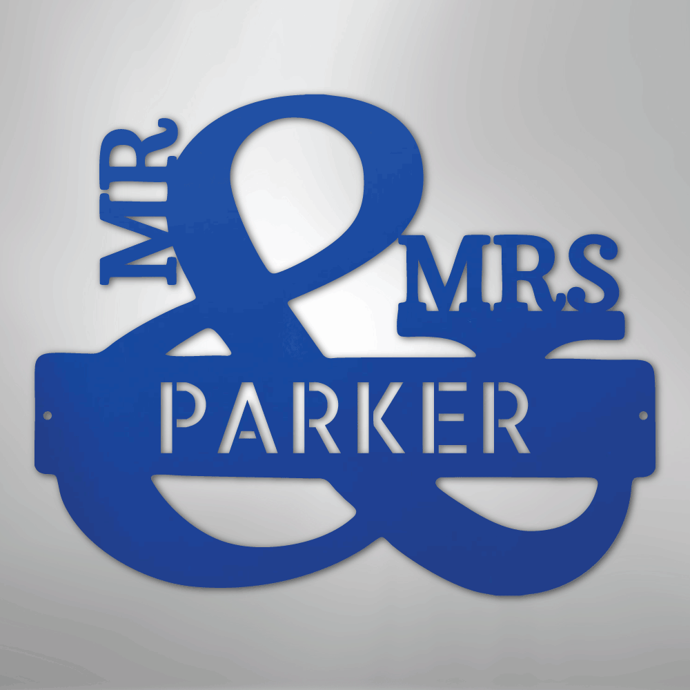 Couples Personalized - Steel Metal Sign Wall ArtCustomly Gifts