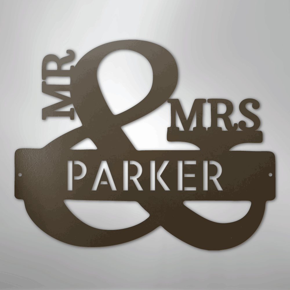 Couples Personalized - Steel Metal Sign Wall ArtCustomly Gifts